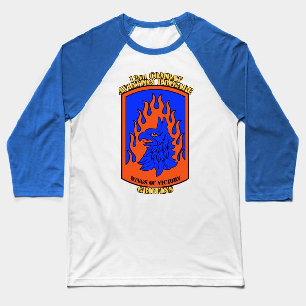 12th Combat Aviation Brigade Baseball T-Shirt by MBK